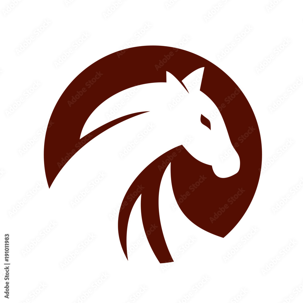 Obraz premium Horse logo Vector