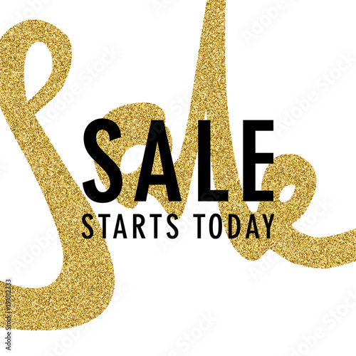 SALE Promotion banner. Creative luxury web banner for social media and newsletter ad. Email promotion or sale web banner for online shop, store. Promo offer Gold VIP layout. Vector template design.