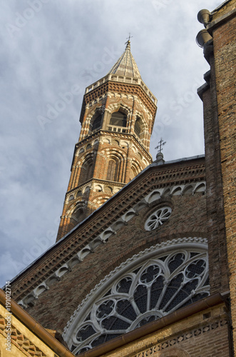 The bell tower of the Basilica of Padua