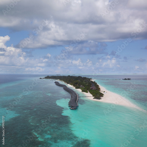 Malediven-Luftaufnahme von Kuredu-Island photo