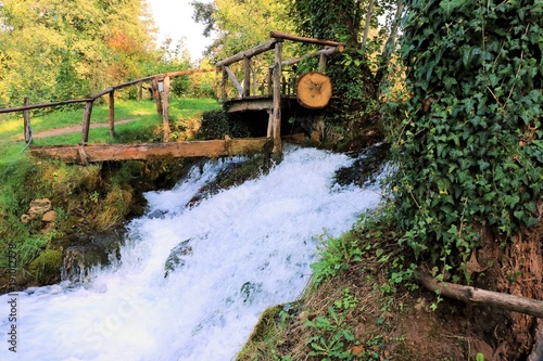 korana river in Rastoke, Croatia photo