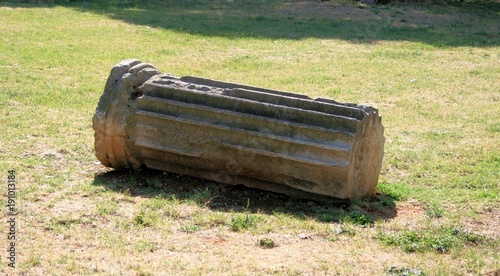 ancient objects in Pula, Croatia