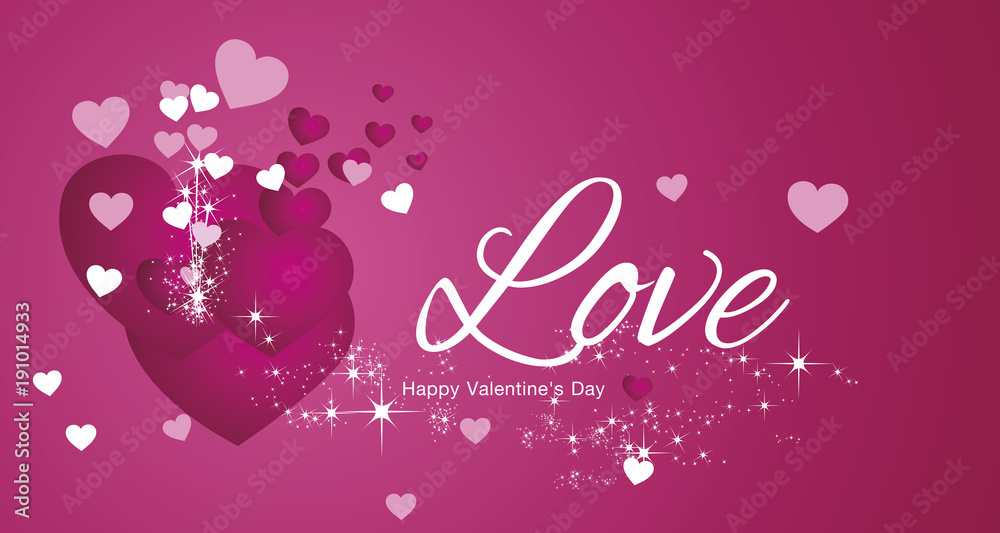 Love white pink red vector