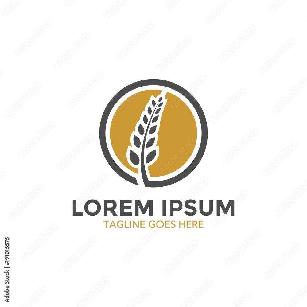 Wheat logo. vector illustration. simple and editable Wheat logo. vector illustration. simple and editable