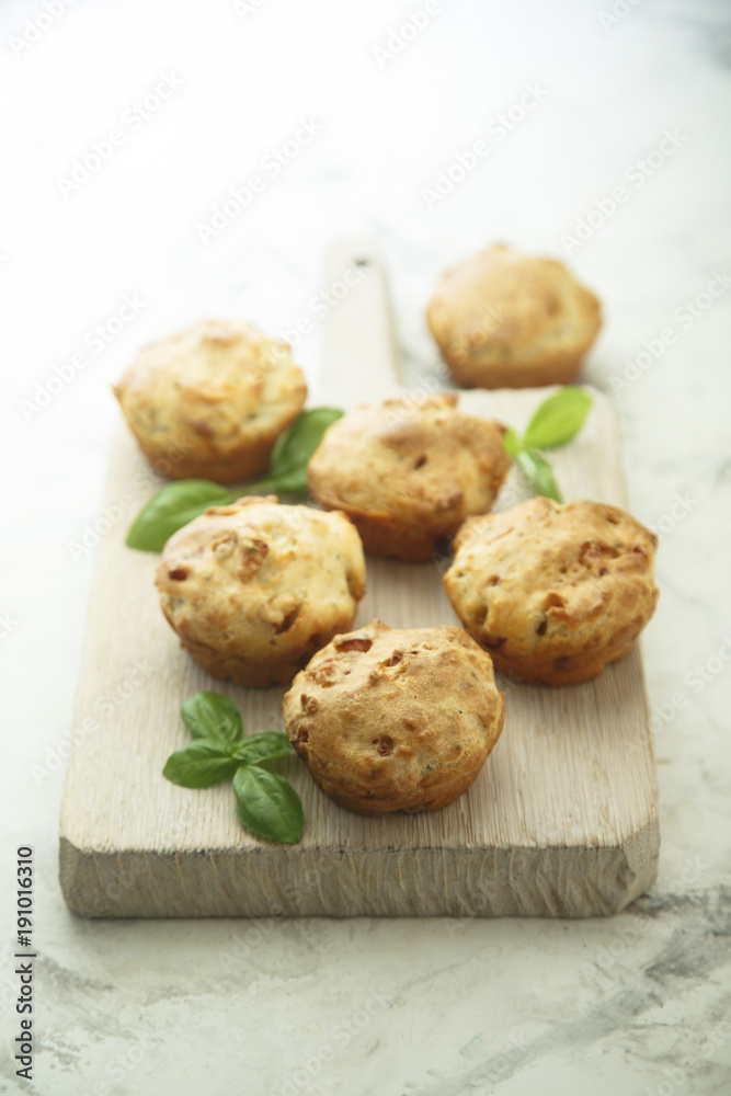 Cheese and bacon muffins