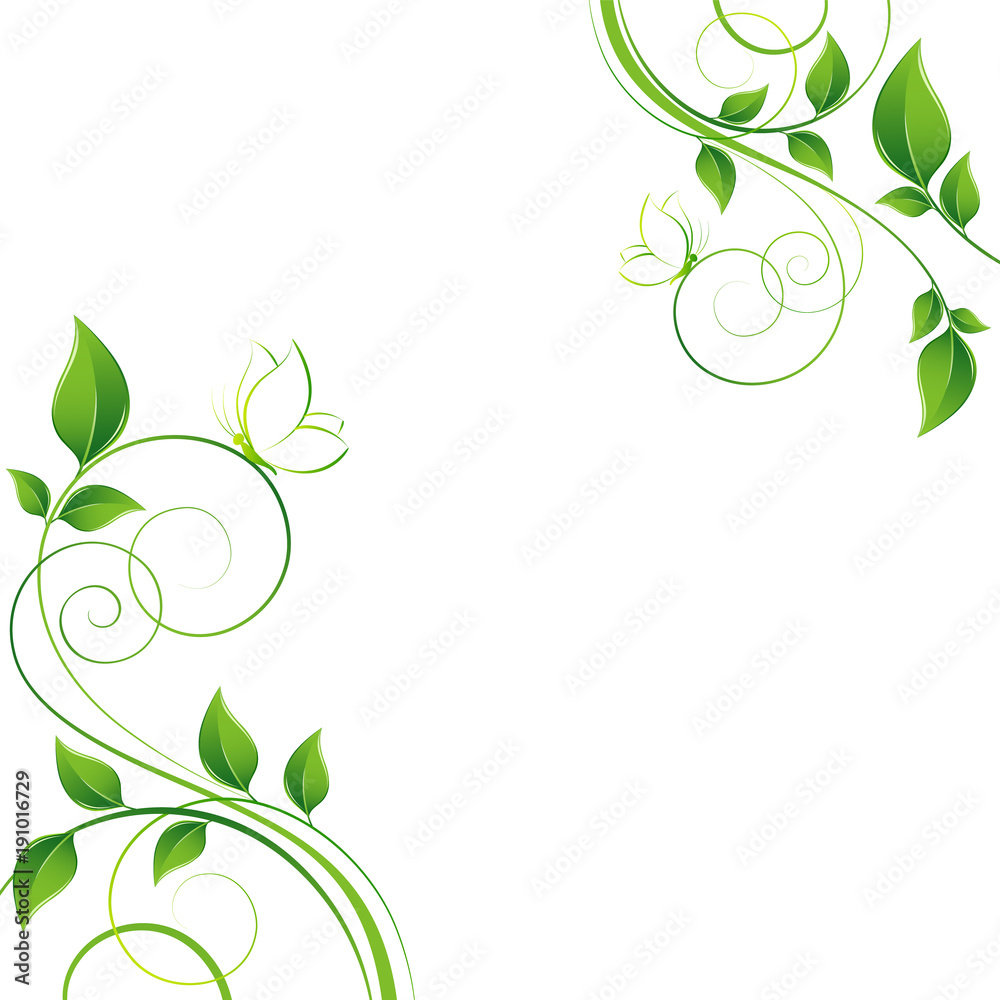 Floral background with butterflies. Element for design. Floral background with butterflies. Element for design.