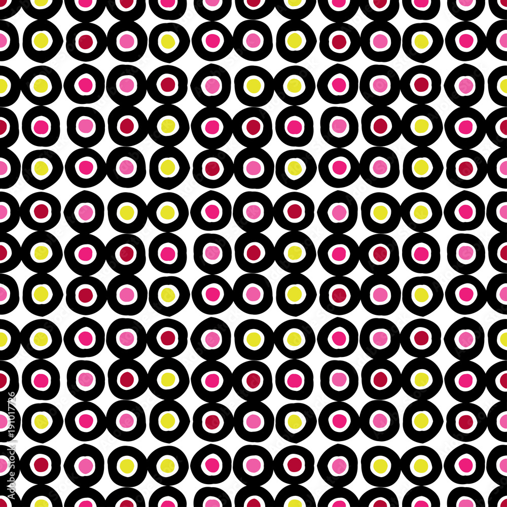 Polka dot seamless pattern. The colorful balls. Scribble texture. Тextile rapport. Polka dot seamless pattern. The colorful balls. Scribble texture. Тextile rapport.