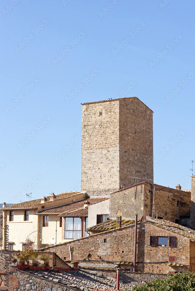 very nice villagge named san gimignano