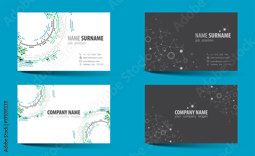 Creative double-sided business card template.