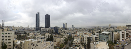 Fotografía panoramic view the new downtown of Amman abdali area - Jordan Amman city - View