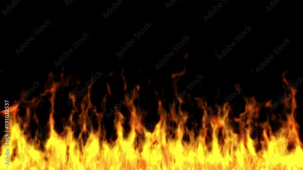 Realistic fire animation at the bottom of the screen. Including luma matte. Realistic fire animation at the bottom of the screen. Including luma matte.