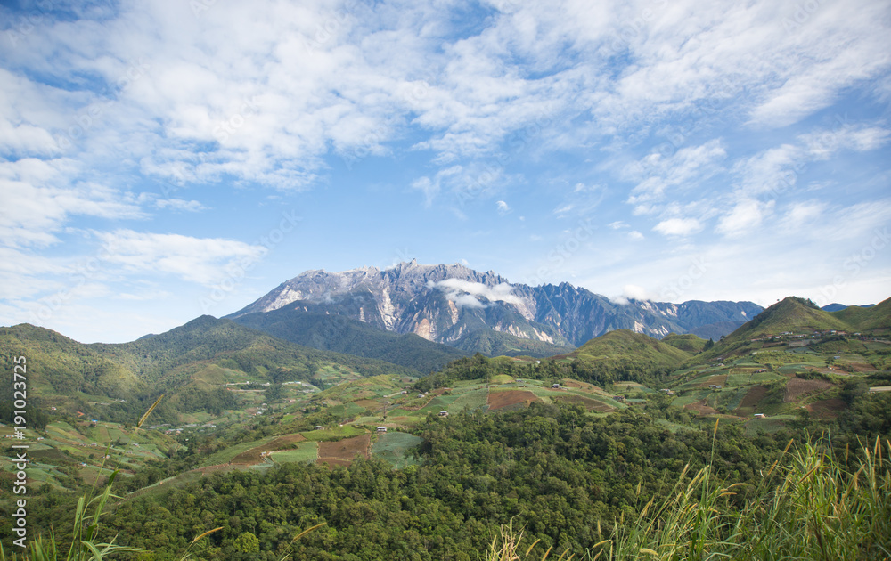 amazing view of Mount Kinabalu