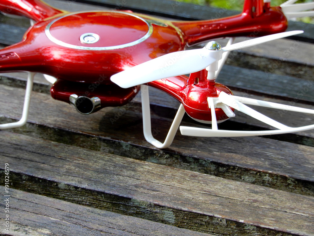 Fototapeta premium Drone with four propeller