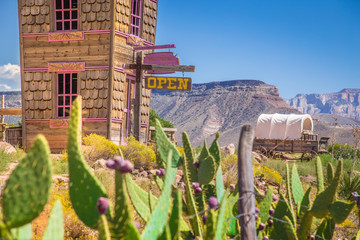 Acrylglasbilder Route 66 Old Western town in the Wild West  © JFL Photography