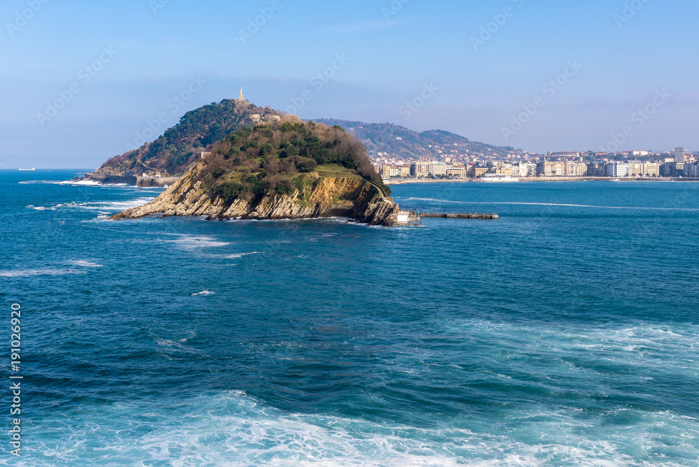 Bay of San Sebastian, Basque Country, Spain Bay of San Sebastian, Basque Country, Spain