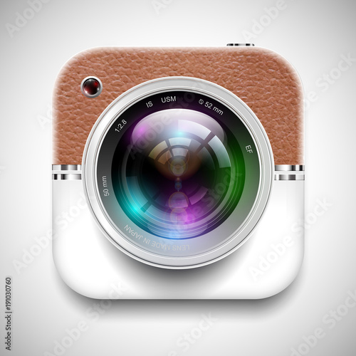 Vector illustration of a camera icon