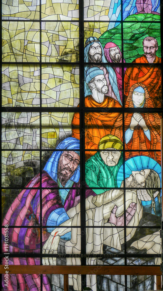 Obraz premium modern stained glass depicting Jesus Christ