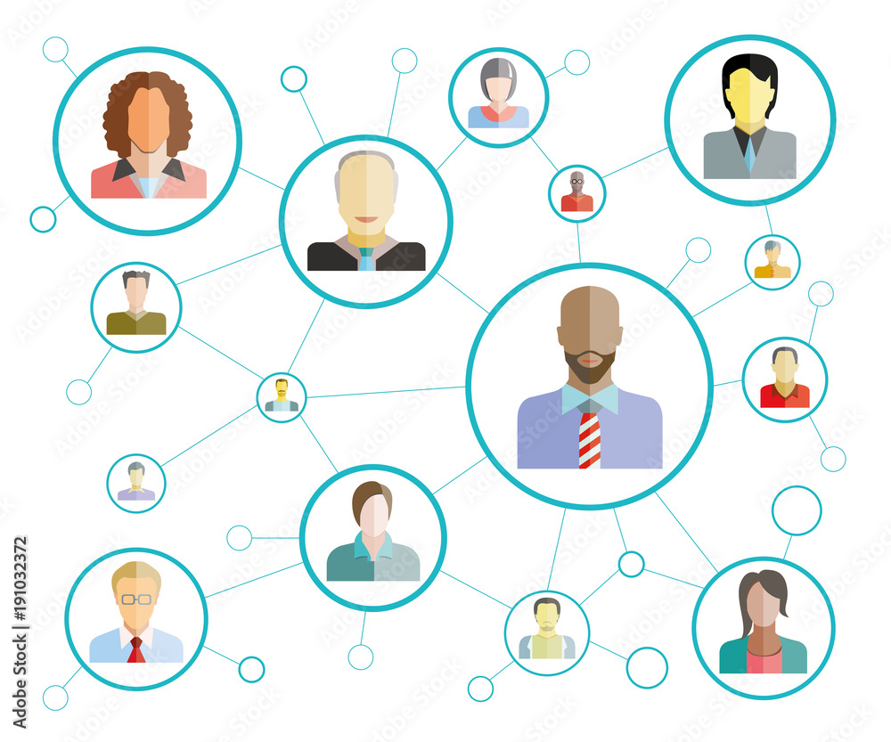 people network for social media and community concept people network for social media and community concept