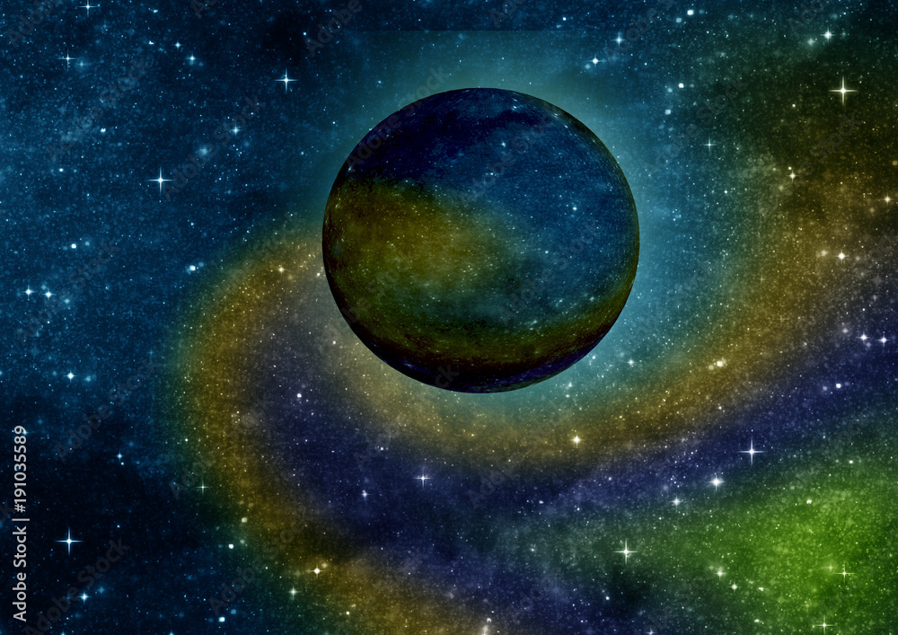 Obraz premium galaxy in a free space