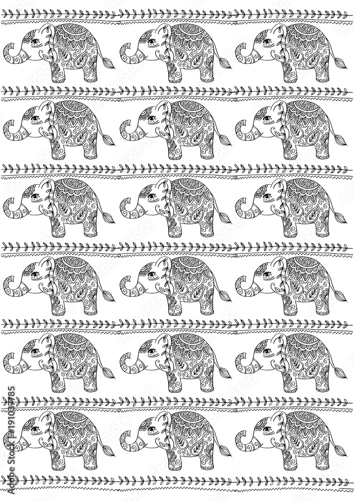 Elephant pattern Elephant pattern