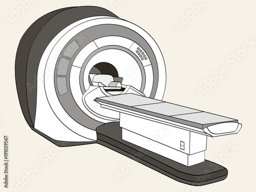 scanner computerized tomography scanner , magnetic resonance imaging machine, medical equipment. Object Shades of gray