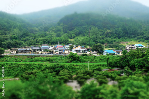 Rural Village Landscape, Hapcheon-gun, Gyeongsangnam-do, Korea.