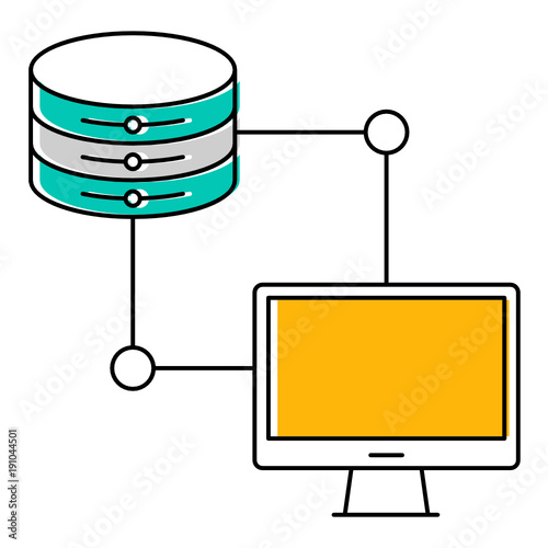 Computer, database, server icon