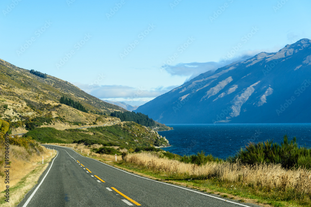 Road to Lake Wakatipu, New Zealand