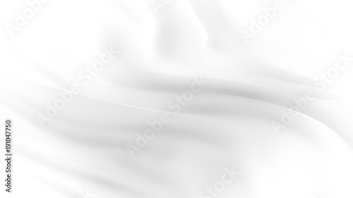 Elegant white background with drapery fabric. 3d illustration, 3d rendering.