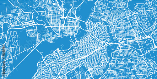 Canvas Print Urban vector city map of Ottawa, Canada