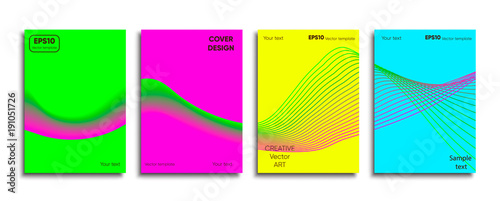 Creative colored cover. Cover design.