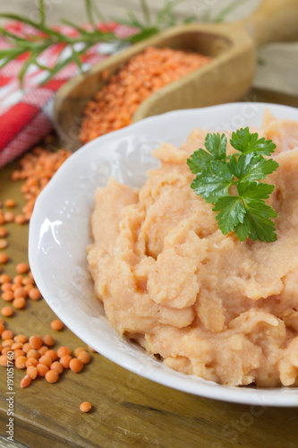 purée de lentilles corail