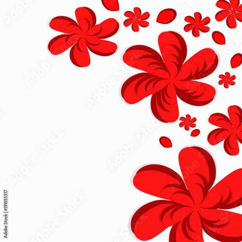 vector illustration floral background 