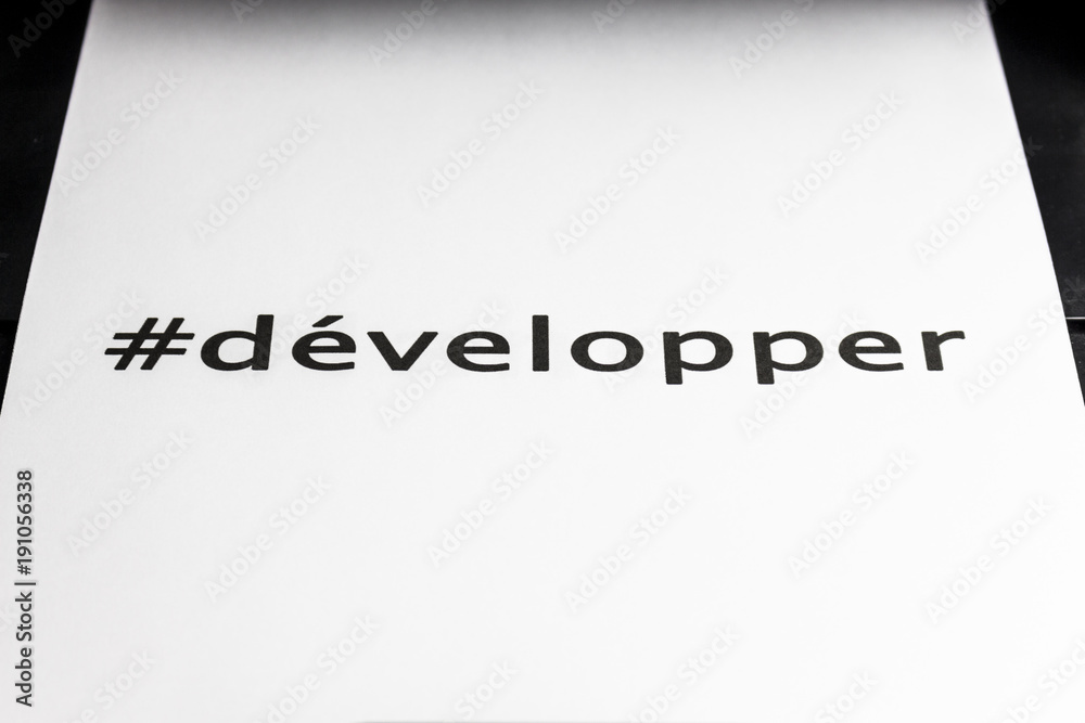 Fototapeta premium développer startup