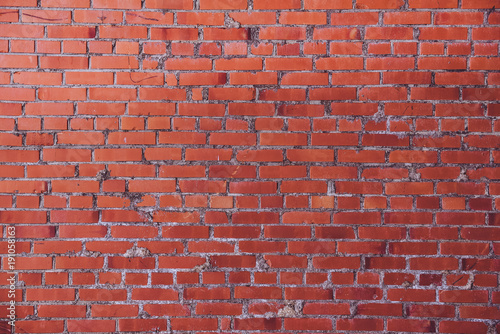 Background of old vintage red brick wall