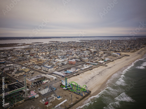 Aerial of Seaside Park New Jersey