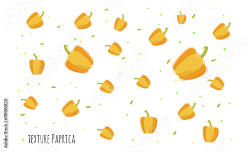 peppers on white background. Vector illustration