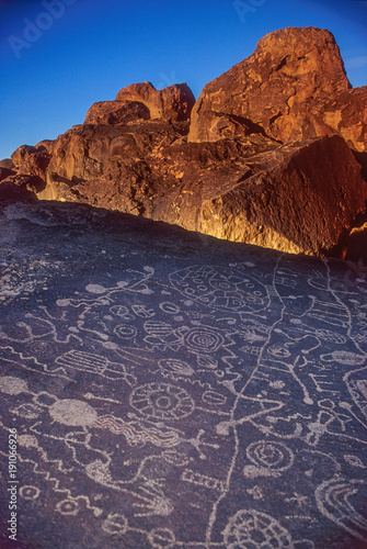 Ancient Petroglyphs near Bishop CA