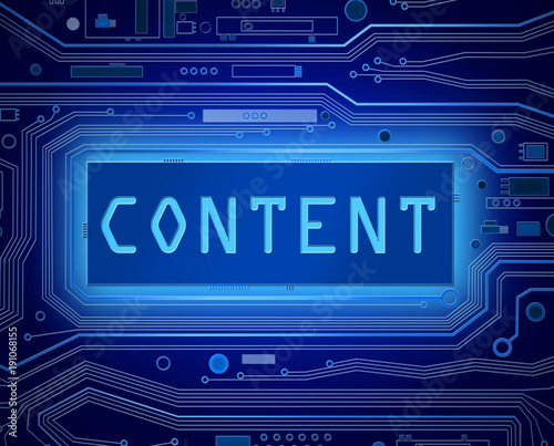 Content tech concept.