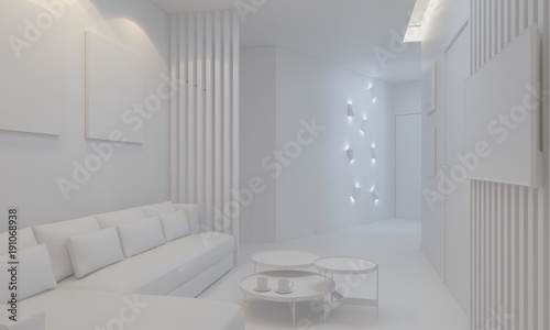 render of private lobby space