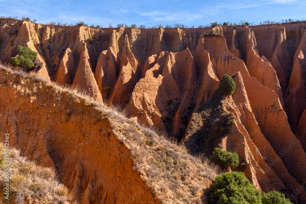 Badlands of Ponton de la Oliva, Madrid Province, Spain