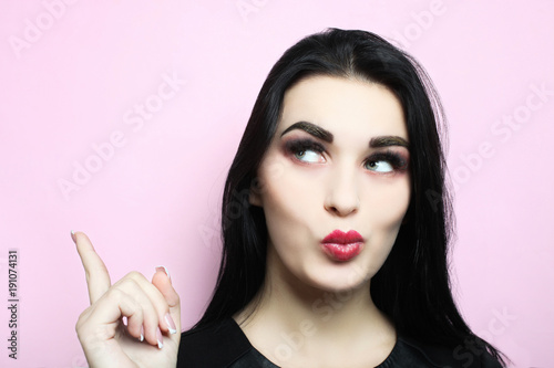 girl with beautiful make-up