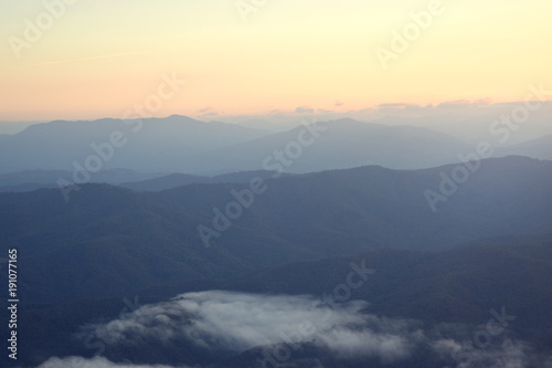 Mountain and Morning Beautiful View on background  © guguart
