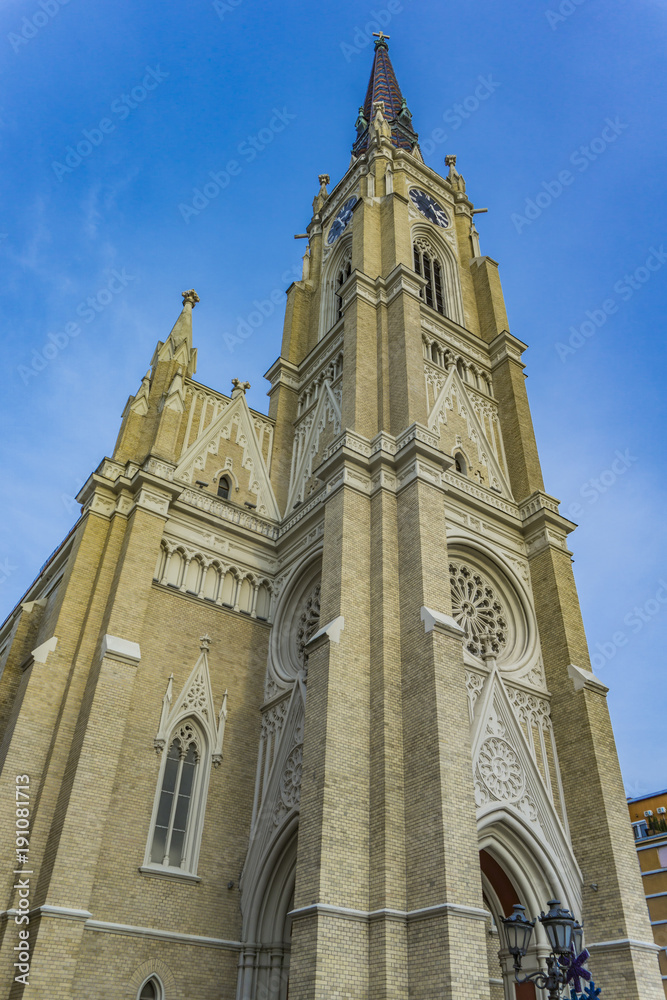 Name of Mary Church in Novi Sad, Serbia