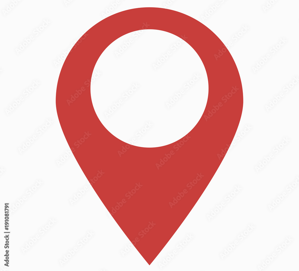 Map pointer icon. GPS location symbol. Stock Vector | Adobe Stock