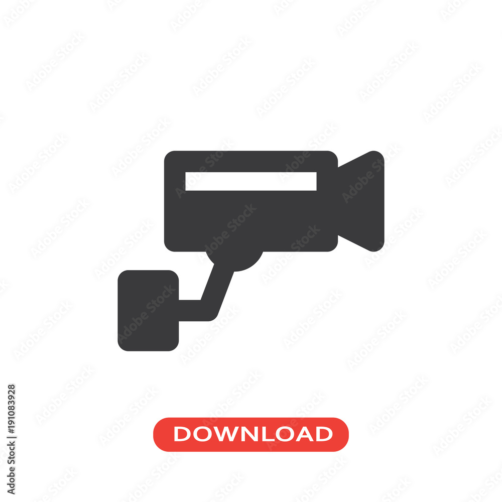 Fototapeta premium Security camera icon