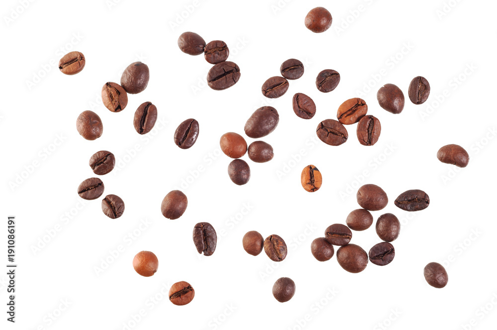 Coffee beans isolated on white background Coffee beans isolated on white background