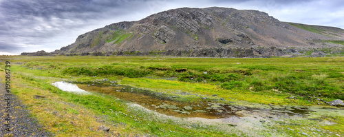 Rocky landscape along the Varanger National Tourist Route, Finnm