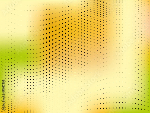 Wallpaper Mural Abstract monochrome halftone pattern. Futuristic panel. Gunge dotted backdrop with circles, dots, point.  Torontodigital.ca