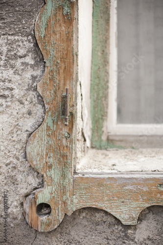 Italian Wooden Window Frame